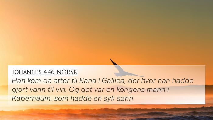 Johannes 4:46 NORSK Bible Verse Image