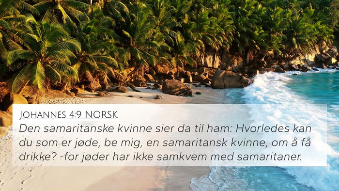 Johannes 4:9 NORSK Bible Verse Image