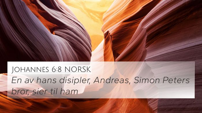 Johannes 6:8 NORSK Bible Verse Image
