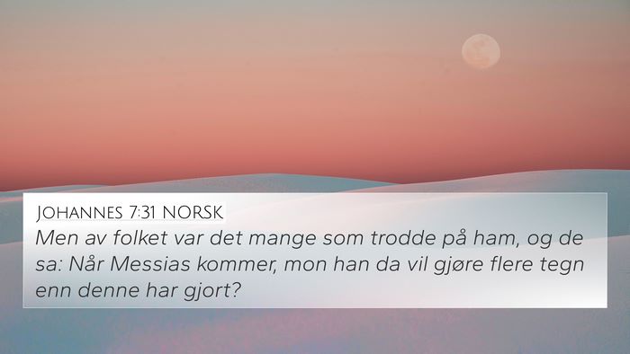 Johannes 7:31 NORSK Bible Verse Image