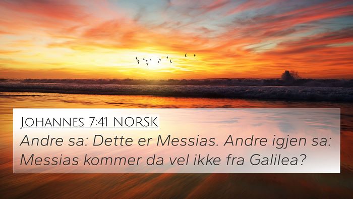 Johannes 7:41 NORSK Bible Verse Image