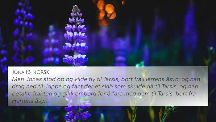 Jona 1:3 NORSK Bible Verse Image