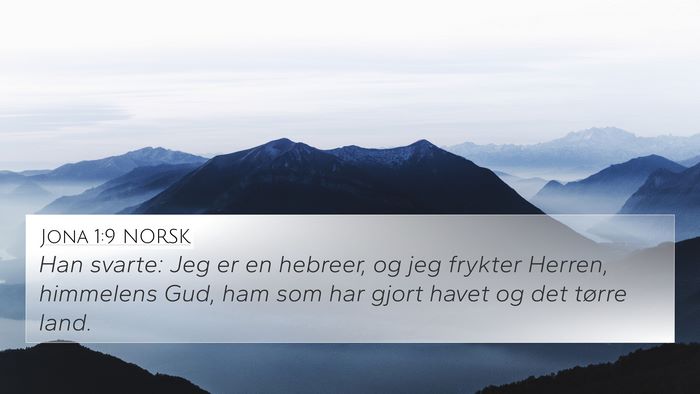 Jona 1:9 NORSK Bible Verse Image