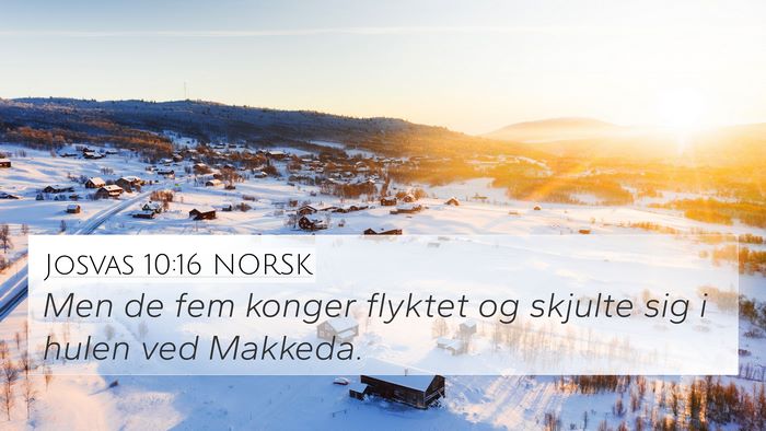 Josvas 10:16 NORSK Bible Verse Image