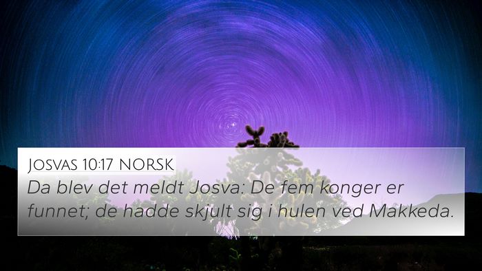 Josvas 10:17 NORSK Bible Verse Image