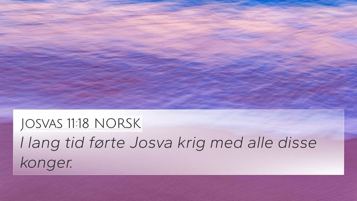 Josvas 11:18 NORSK Bible Verse Image