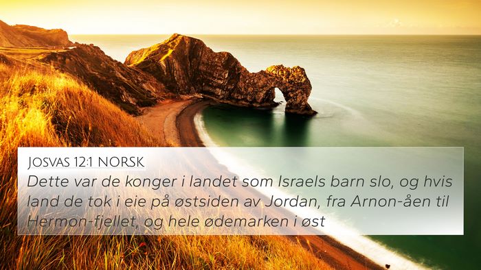 Josvas 12:1 NORSK Bible Verse Image