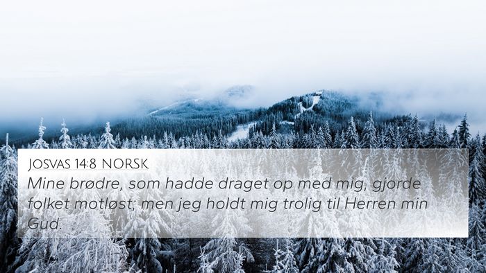 Josvas 14:8 NORSK Bible Verse Image