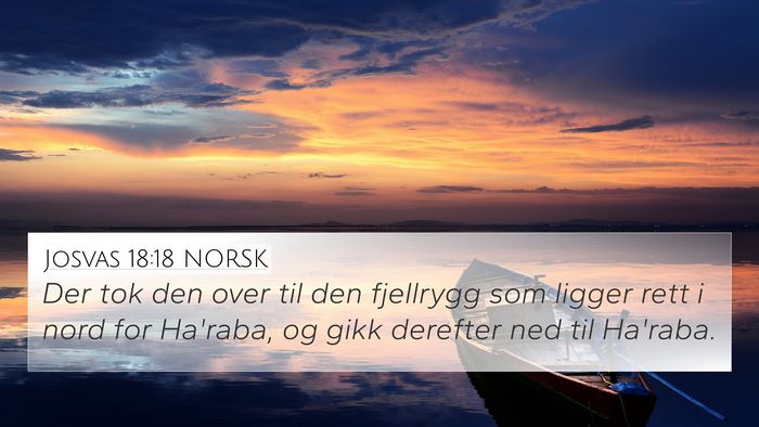 Josvas 18:18 NORSK Bible Verse Image