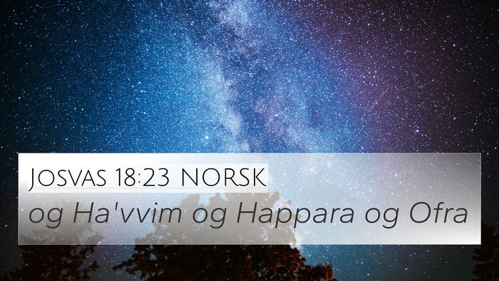Josvas 18:23 NORSK Bible Verse Image