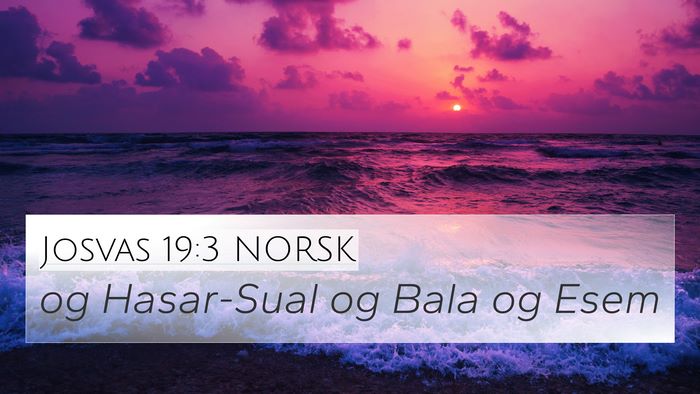 Josvas 19:3 NORSK Bible Verse Image