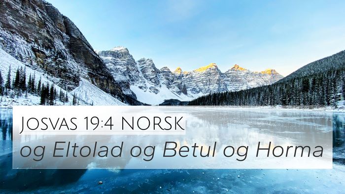 Josvas 19:4 NORSK Bible Verse Image