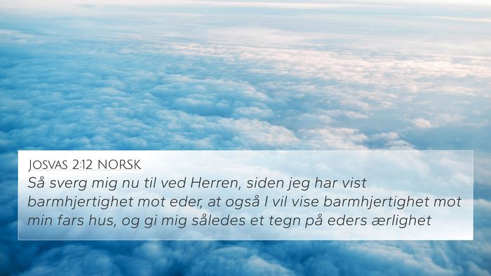 Josvas 2:12 NORSK Bible Verse Image