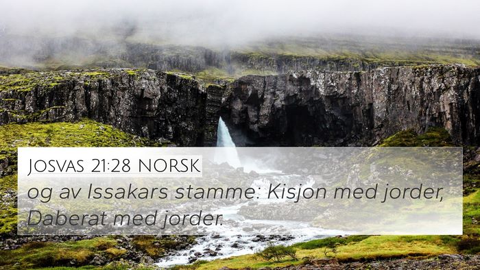 Josvas 21:28 NORSK Bible Verse Image