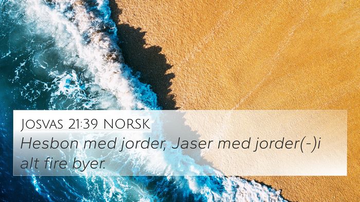 Josvas 21:39 NORSK Bible Verse Image