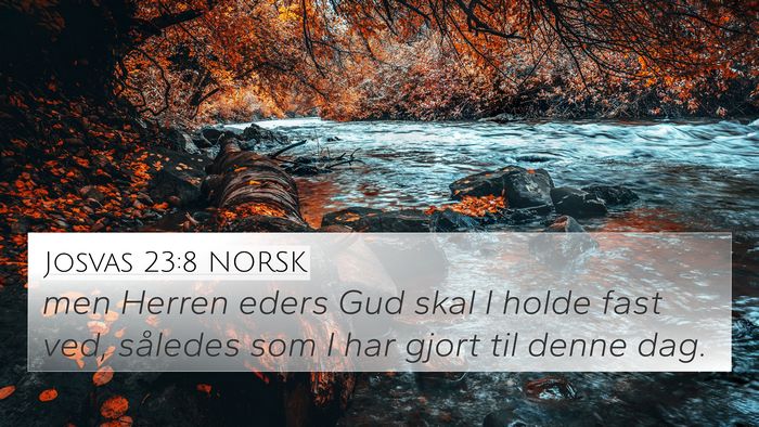 Josvas 23:8 NORSK 4K Wallpaper - men Herren eders Gud skal I holde fast ved, - 4K Wallpaper Bible Verse