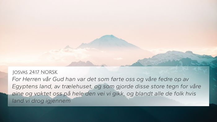 Josvas 24:17 NORSK Bible Verse Image