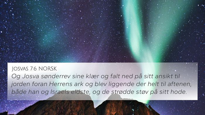 Josvas 7:6 NORSK Bible Verse Image