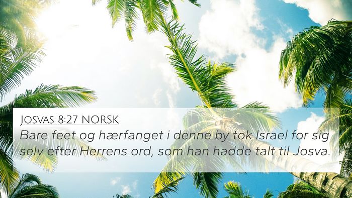 Josvas 8:27 NORSK Bible Verse Image