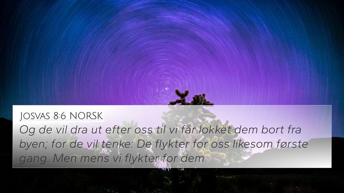 Josvas 8:6 NORSK Bible Verse Image