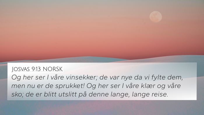 Josvas 9:13 NORSK Bible Verse Image
