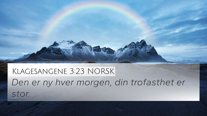 Klagesangene 3:23 NORSK Bible Verse Image