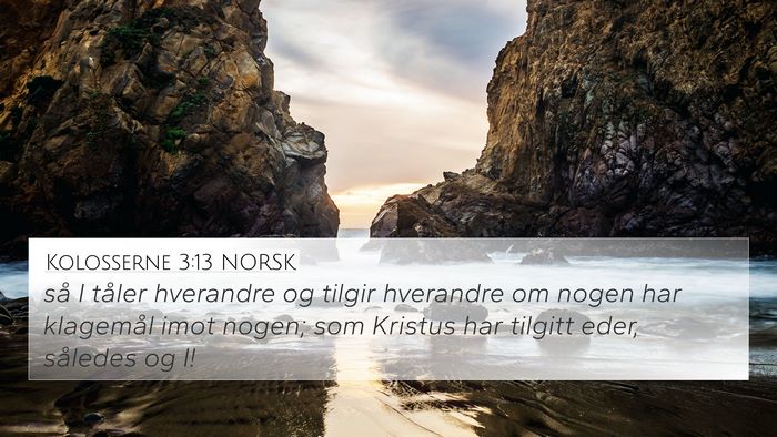 Kolosserne 3:13 NORSK Bible Verse Image