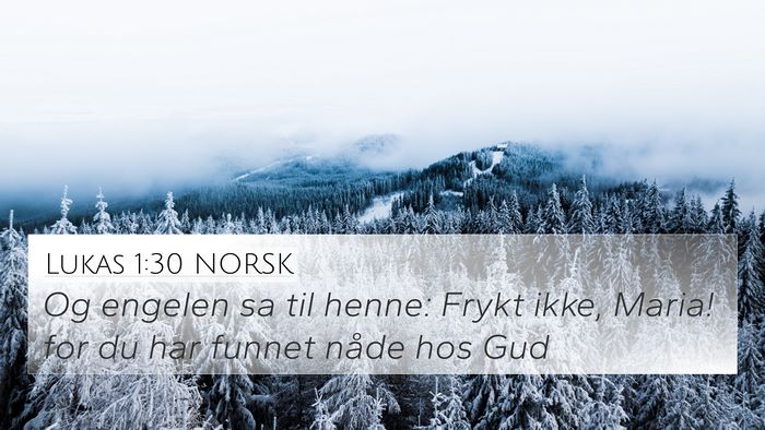 Lukas 1:30 NORSK Bible Verse Image