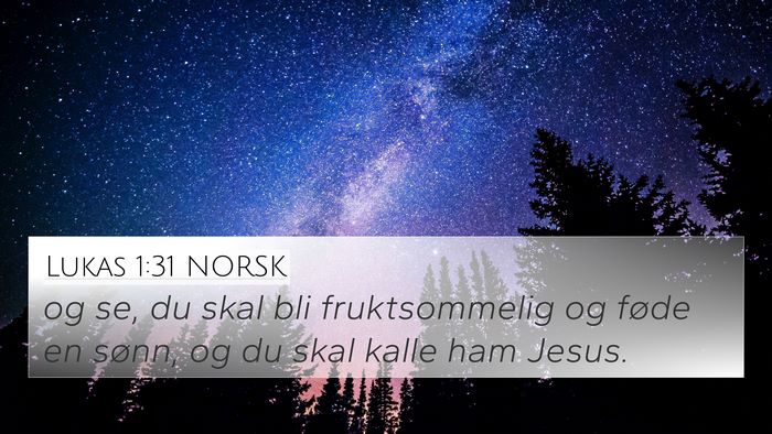 Lukas 1:31 NORSK Bible Verse Image