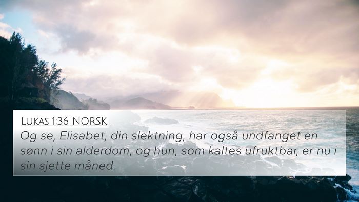 Lukas 1:36 NORSK Bible Verse Image