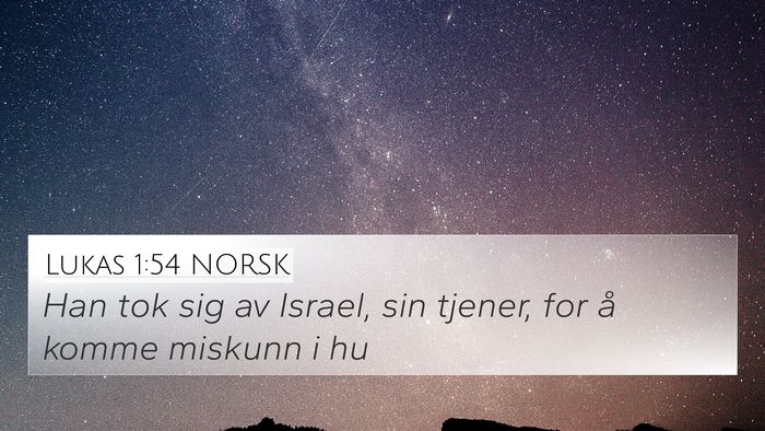 Lukas 1:54 NORSK Bible Verse Image