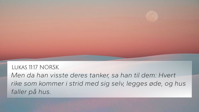 Lukas 11:17 NORSK Bible Verse Image