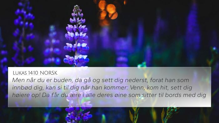 Lukas 14:10 NORSK Bible Verse Image