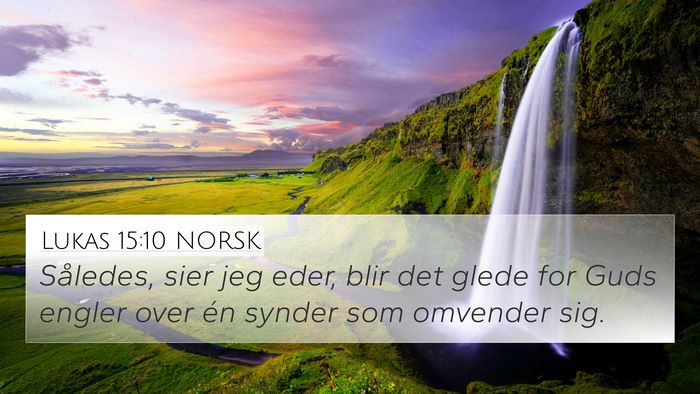 Lukas 15:10 NORSK Bible Verse Image