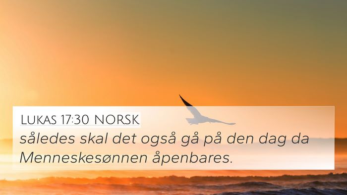 Lukas 17:30 NORSK Bible Verse Image