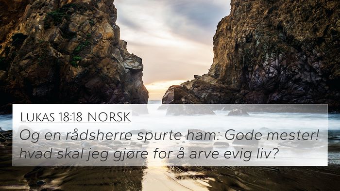 Lukas 18:18 NORSK Bible Verse Image