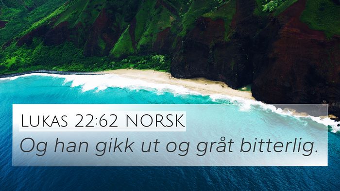 Lukas 22:62 NORSK Bible Verse Image