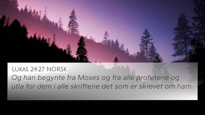 Lukas 24:27 NORSK Bible Verse Image