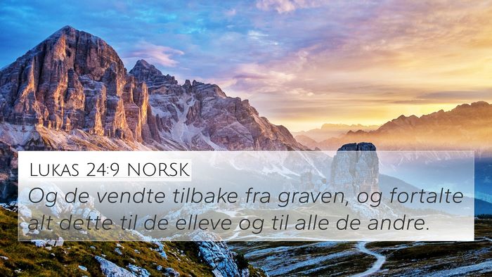 Lukas 24:9 NORSK Bible Verse Image