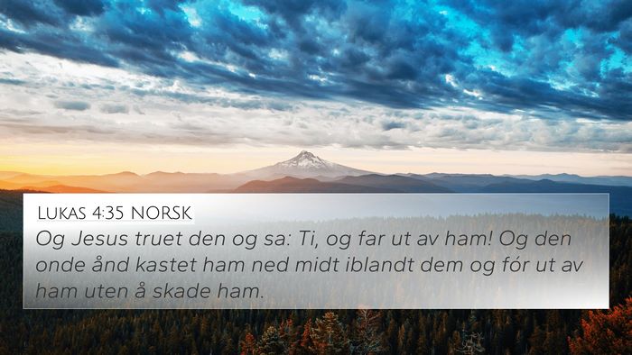 Lukas 4:35 NORSK Bible Verse Image