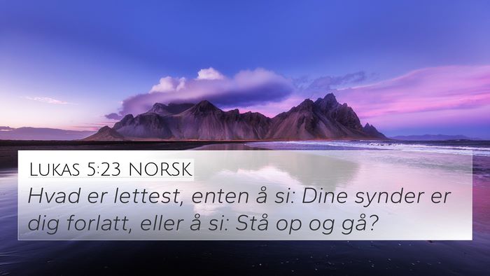 Lukas 5:23 NORSK Bible Verse Image
