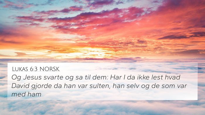 Lukas 6:3 NORSK Bible Verse Image