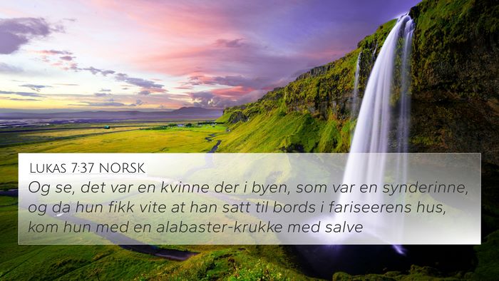 Lukas 7:37 NORSK Bible Verse Image