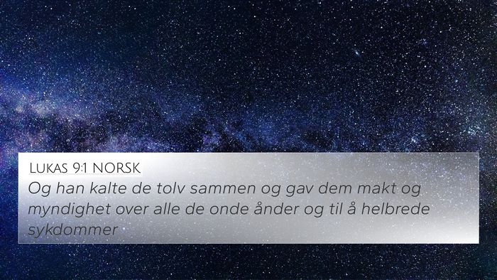 Lukas 9:1 NORSK Bible Verse Image