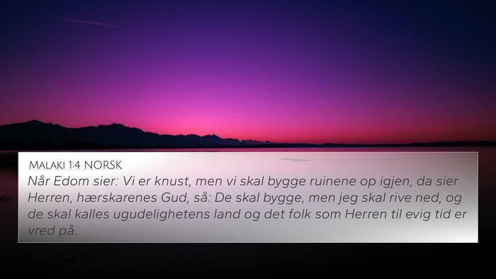 Malaki 1:4 NORSK Bible Verse Image