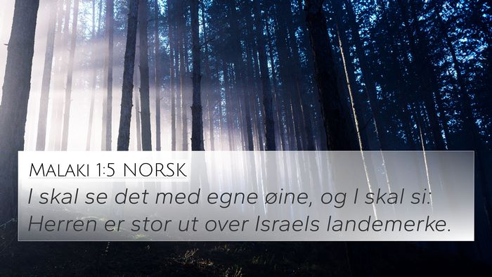 Malaki 1:5 NORSK Bible Verse Image