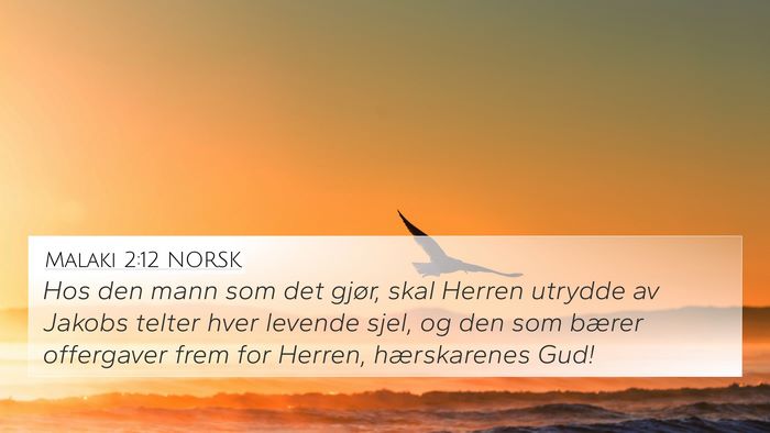 Malaki 2:12 NORSK Bible Verse Image