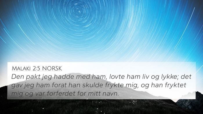 Malaki 2:5 NORSK Bible Verse Image