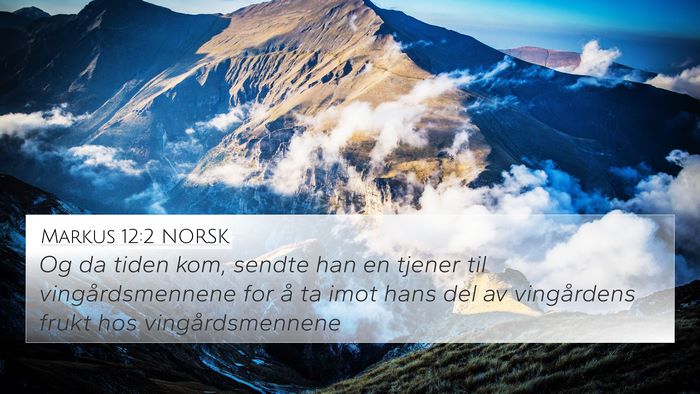Markus 12:2 NORSK Bible Verse Image