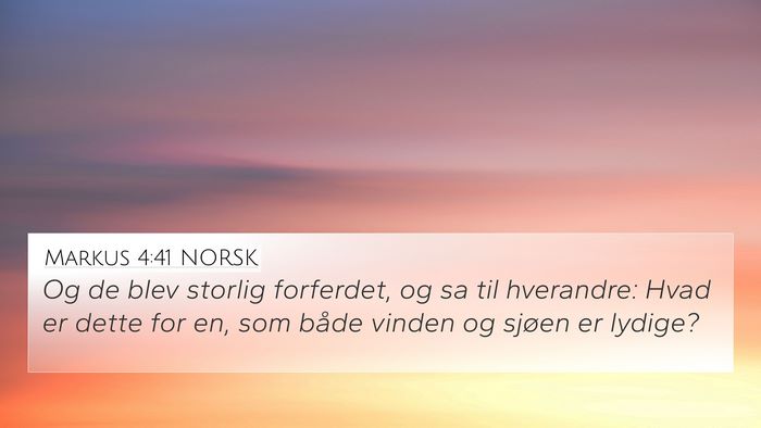 Markus 4:41 NORSK Bible Verse Image
